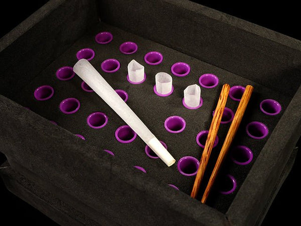 Buddies Bump Box CONE Filler Loads 34 Pre-Rolled 1 1/4 Size Raw Cones at  Once
