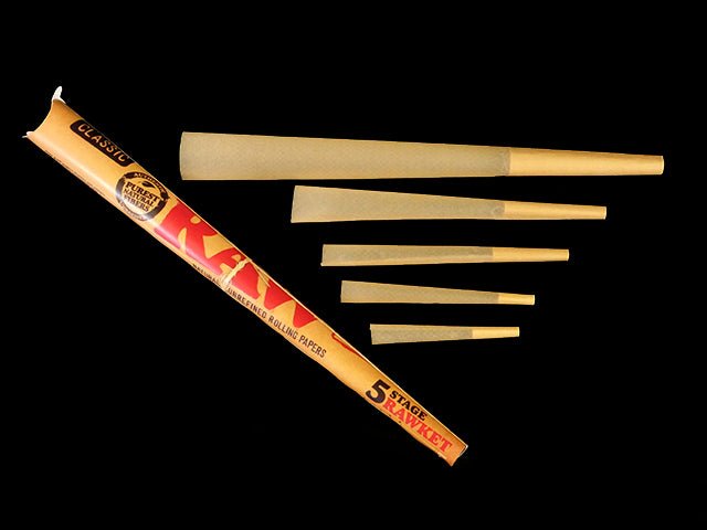 RAW Classic Natural Unrefined Pre-Rolled Cones, Variety Pack (5 Stage  Rawket)
