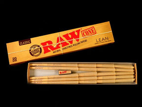 RAW 109mm Lean Pre-Rolled Cones 12 Pack Display Case (20 Cones/Pack) - 2