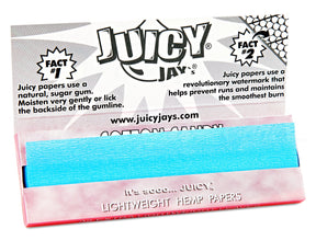 Juicy Jay's 1 1-4 Size Cotton Candy Flavored Hemp Rolling Papers 24/Box - 3