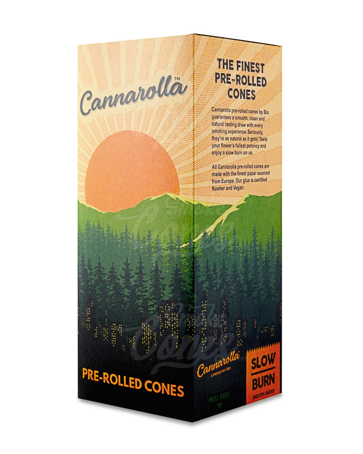 Cannarolla 98 Size Straight White Pre Rolled Cones w/ 26mm Filter Tip 800/Box - 1