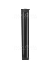116mm Child Resistant King Size Pop Top Opaque Plastic Black Pre-Roll Tubes 1000/Count Closed - 2