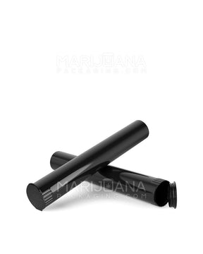 116mm Child Resistant King Size Pop Top Opaque Plastic Black Pre-Roll Tubes 1000/Count Closed - 8