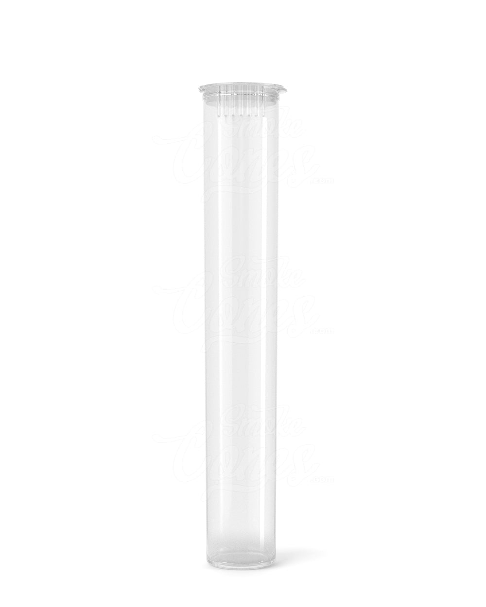 116mm Clear Opaque Child Resistant Pop Top Plastic Pre-Roll Tubes 100/Box Closed - 4