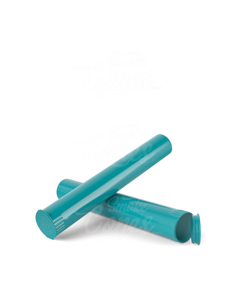 116mm Teal Opaque Child Resistant Pop Top Pre-Roll Tubes 1000/Box - 7