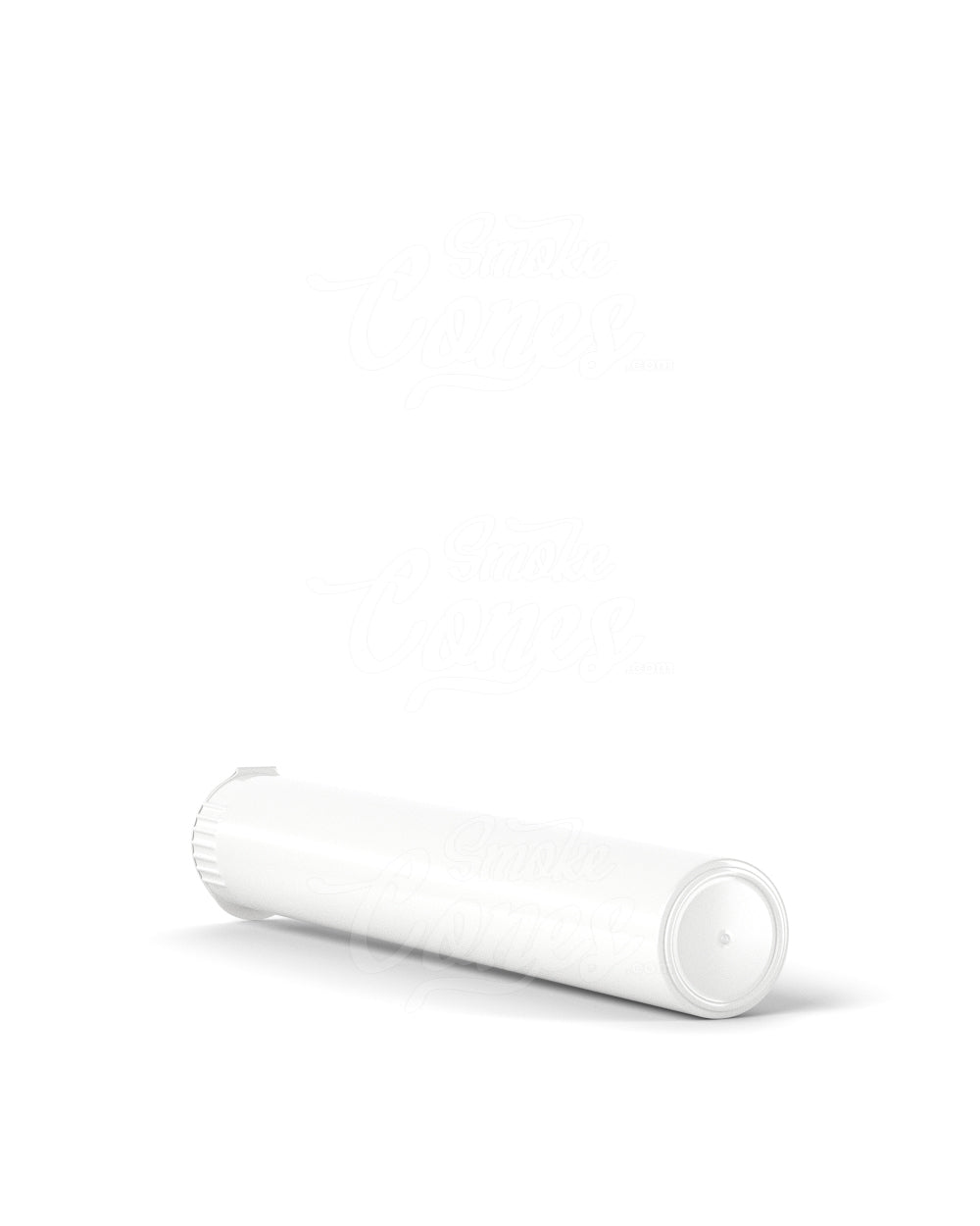 116mm Child Resistant King Size Opaque Pop Top White Plastic Pre-Roll Tubes 1000/Box Closed - 6