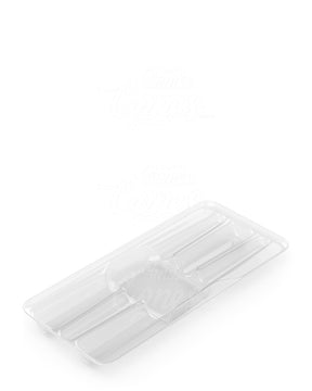 Clear Edible & Joint Box Plastic Insert Tray for 3 King Size 109mm Pre Rolled Cones 100/Box - 6