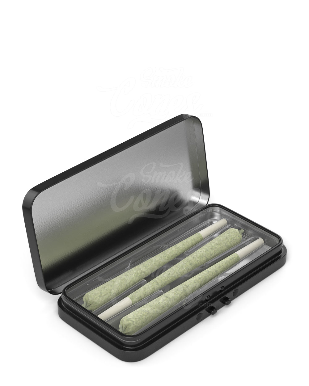 Clear Edible & Joint Box Plastic Insert Tray for 3 King Size 109mm Pre Rolled Cones 100/Box - 8