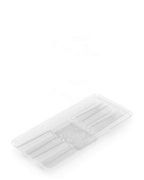 Clear Edible & Joint Box Plastic Insert Tray for 4 King Size 109mm Pre Rolled Cones 100/Box - 6
