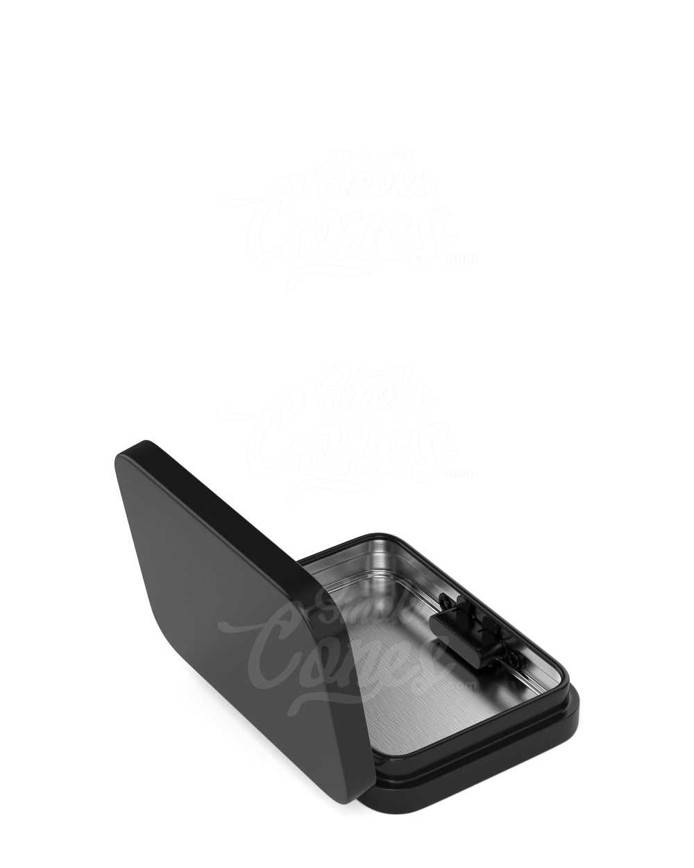Child Resistant & Sustainable Hinged-Lid Mini Size Black Tin Box 100/Box - 7
