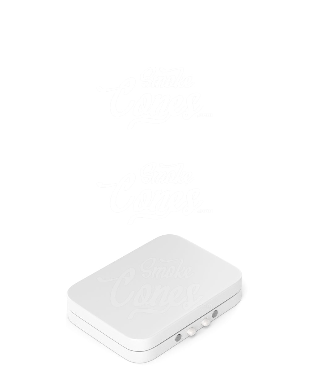 Child Resistant & Sustainable Hinged-Lid Mini Size White Tin Box 100/Box - 6