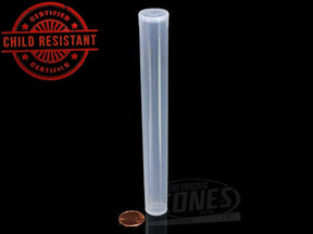 Squeezetops® 140mm Transparent Child Resistant J-Tubes (075600-CR) 1400/Box CLR (Clear) - 2