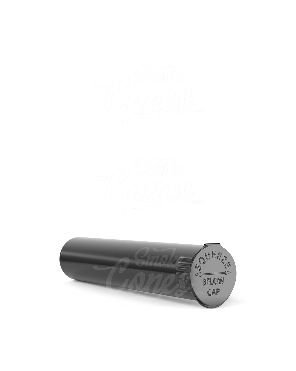 98mm Child Resistant Pop Top Opaque Black Plastic Pre-Roll Tubes 1000/Box