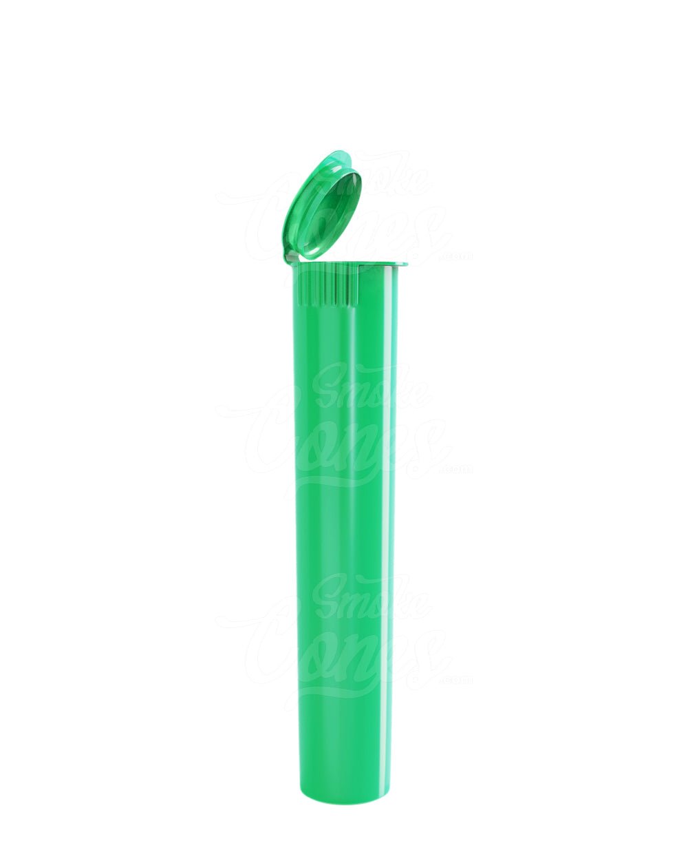 95mm Green Opaque Child Resistant Pop Top Plastic Pre-Roll Tubes 1000/Box - 1