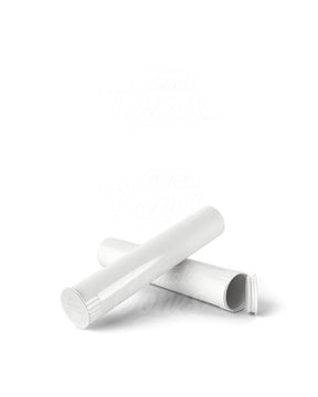 95mm White Opaque Child Resistant Pop Top Plastic Pre-Roll Tubes 1000/Box - 8