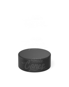 38mm Matte Black Smooth Push and Turn Child Resistant Plastic Caps With Foil Liner 320/Box - 3