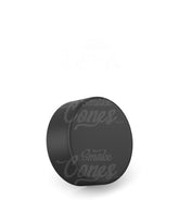 38mm Matte Black Smooth Push and Turn Child Resistant Plastic Caps With Foil Liner 320/Box - 1