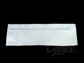 White-White 9" x 3" Mylar Flat Seal Zip Bags (Pre Roll & Syringe) 1000/Box - 3