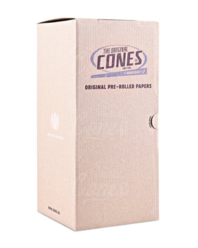 The Original Cones 98mm 98 Special Size Bleached White Paper Pre Rolled Cones w/ Filter Tip 1000/Box