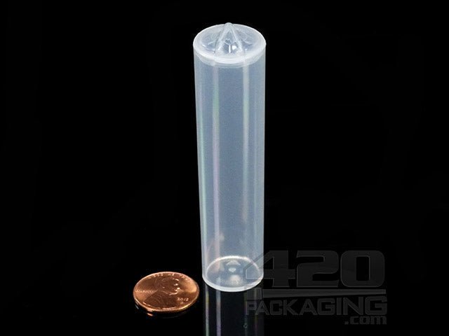 70mm - 84mm Transparent Plastic J-Tubes (073100) 1000/Box Clear - 2
