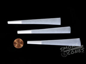 Cones + Supply 98mm Luxe Sized Pre Rolled Classic Paper Cones 800/Box - 2