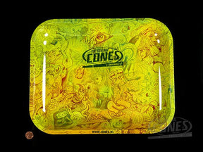 Cones Large Metal Rolling Tray - 2