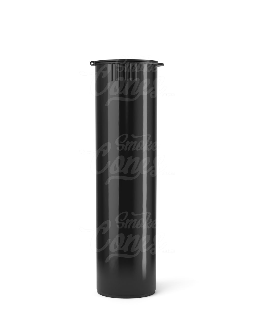 116mm Child Resistant King Size Pop Top Opaque Plastic Wide Cone Black Pre-Roll Tubes 250/Count