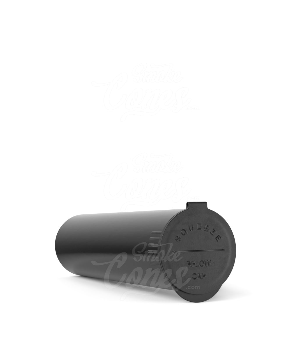 116mm Child Resistant King Size Pop Top Opaque Plastic Wide Cone Black Pre-Roll Tubes 250/Count